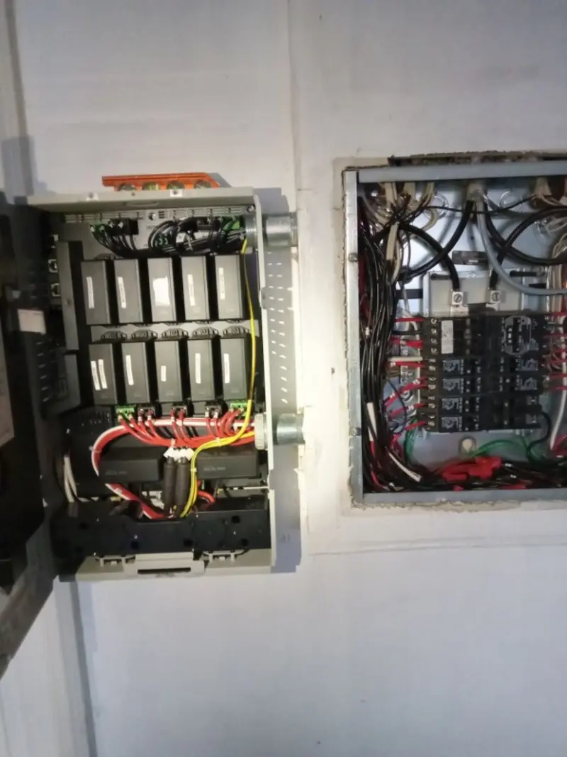 Electrical panel upgrade completed for Security Camera Wiring in Kendale Lakes